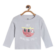 Pack of 1 knit t-shirt - beige for 3-6 Months