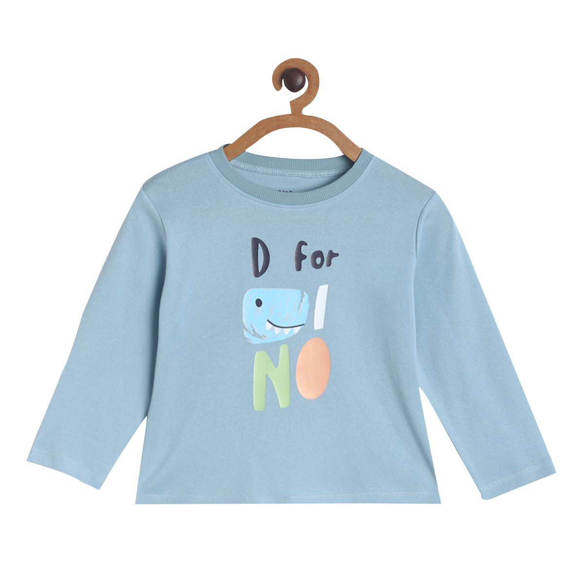 Pack of 1 knit t-shirt - blue for 3-6 Months