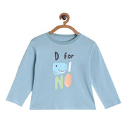 Pack of 1 knit t-shirt - blue for 3-6 Months