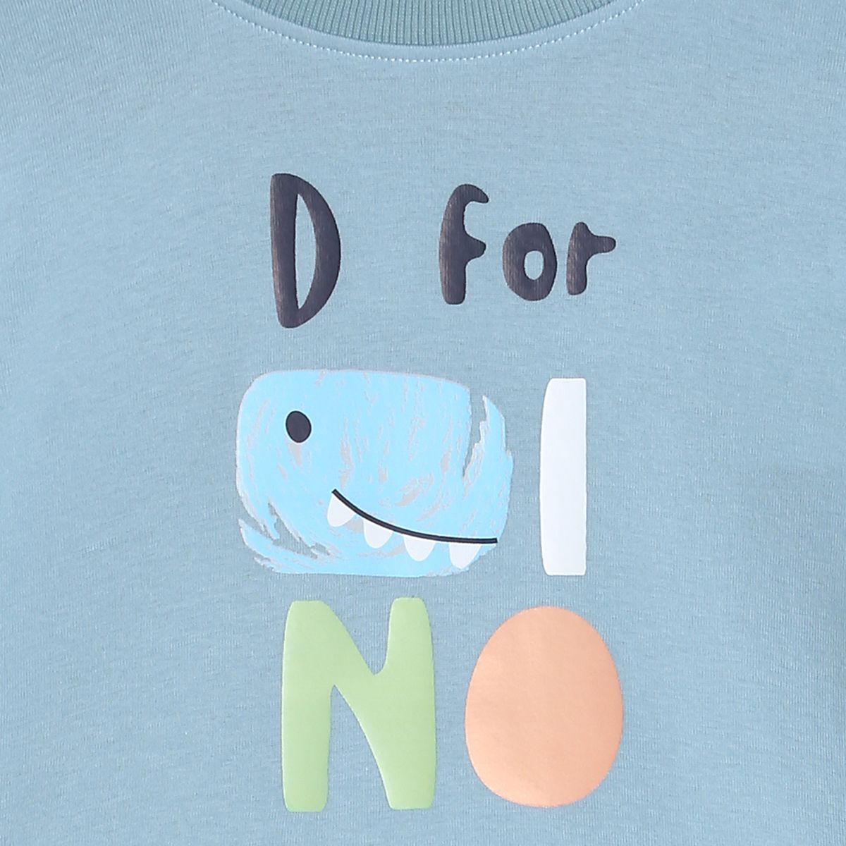 Pack of 1 knit t-shirt - blue for 3-6 Months