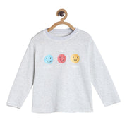 Pack of 1 knit t-shirt - grey for 3-6 Months