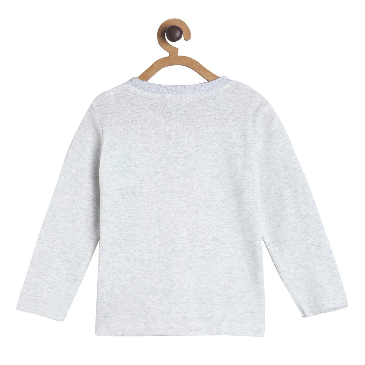 Pack of 1 knit t-shirt - grey for 3-6 Months