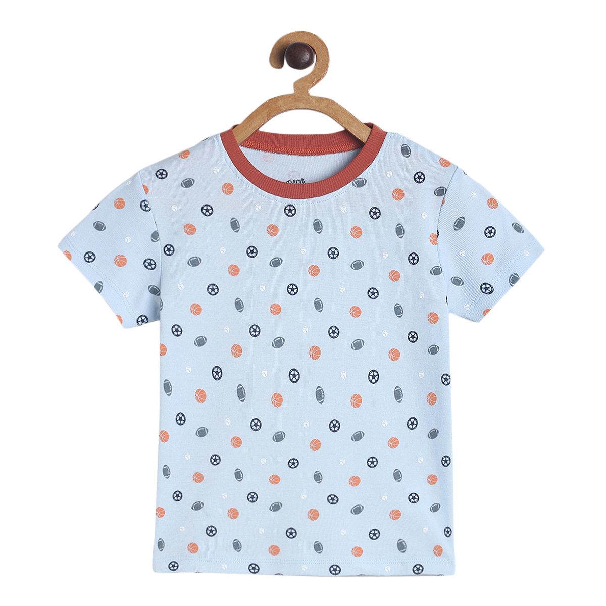 Pack of 1 knit t-shirt - grey for 3-6 Months