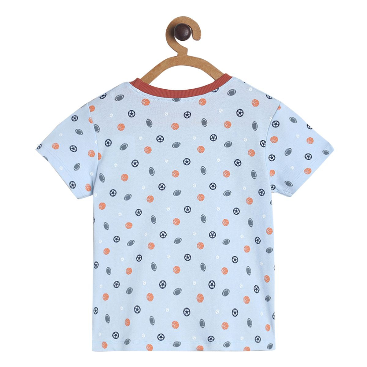 Pack of 1 knit t-shirt - grey for 3-6 Months