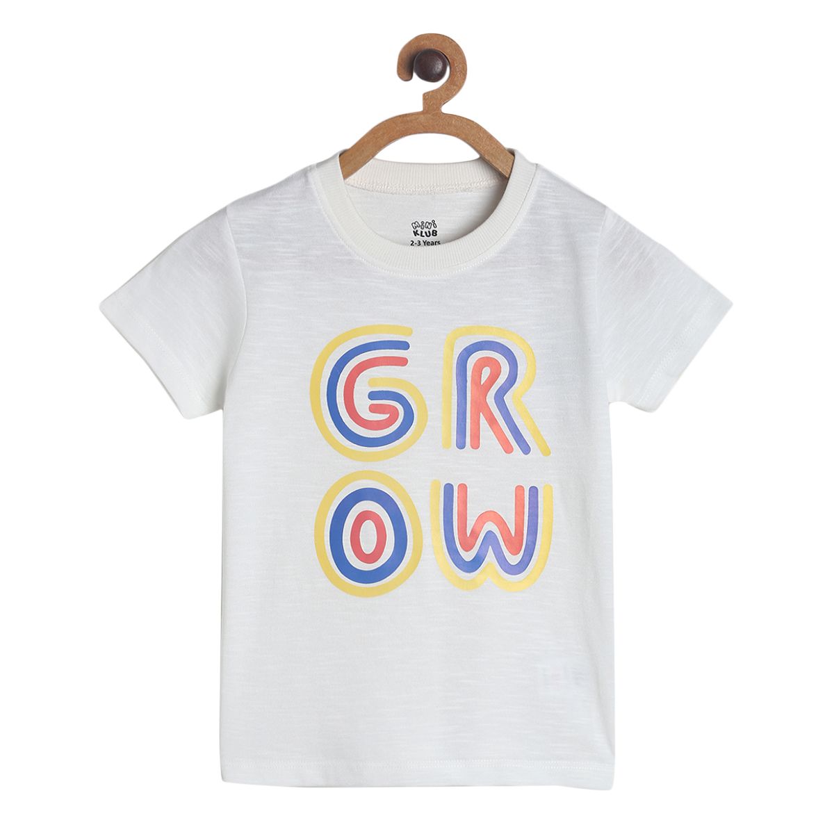 Pack of 1 knit t-shirt - marshmallow for 3-6 Months