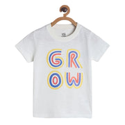 Pack of 1 knit t-shirt - marshmallow for 3-6 Months