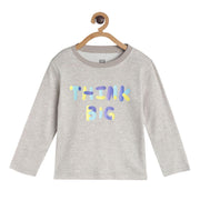 Pack of 1 knit t-shirt - grey for 3-6 Months