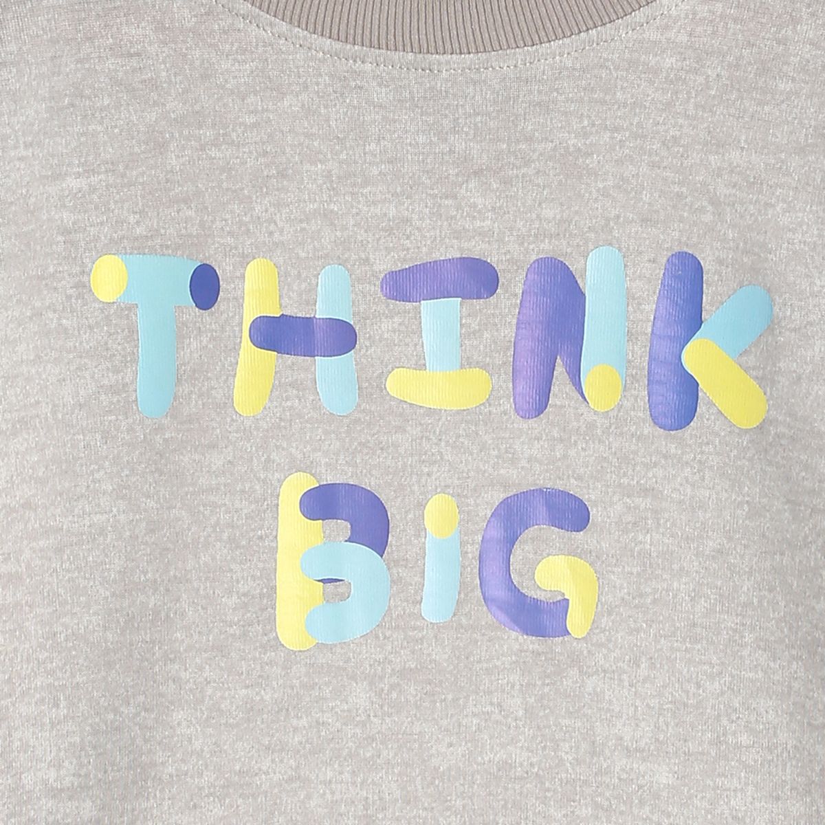 Pack of 1 knit t-shirt - grey for 3-6 Months