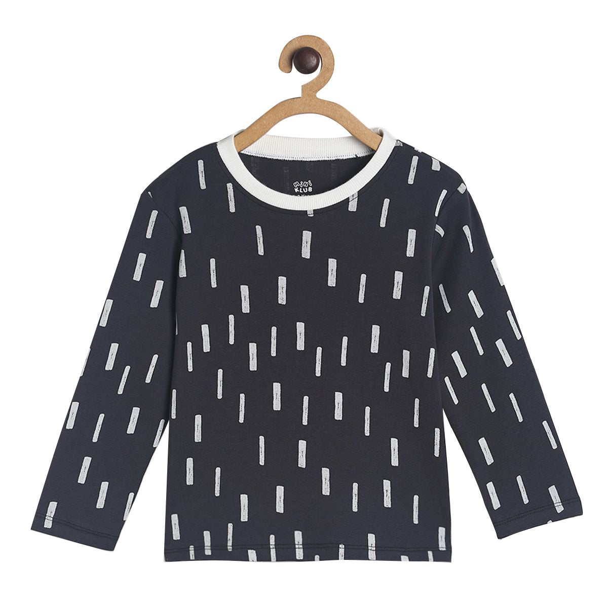 Pack of 1 knit t-shirt - black for 3-6 Months