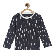 Pack of 1 knit t-shirt - black for 3-6 Months