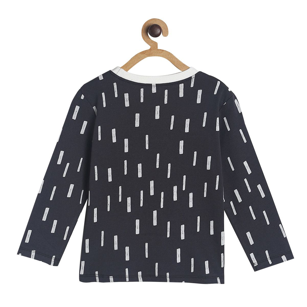 Pack of 1 knit t-shirt - black for 3-6 Months