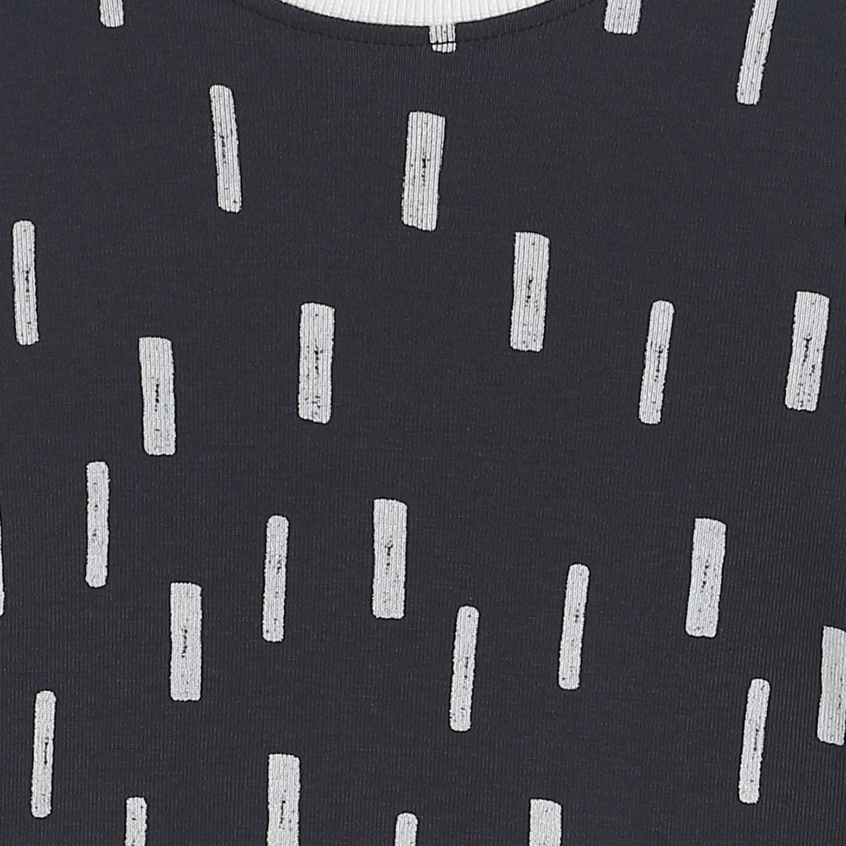 Pack of 1 knit t-shirt - black for 3-6 Months