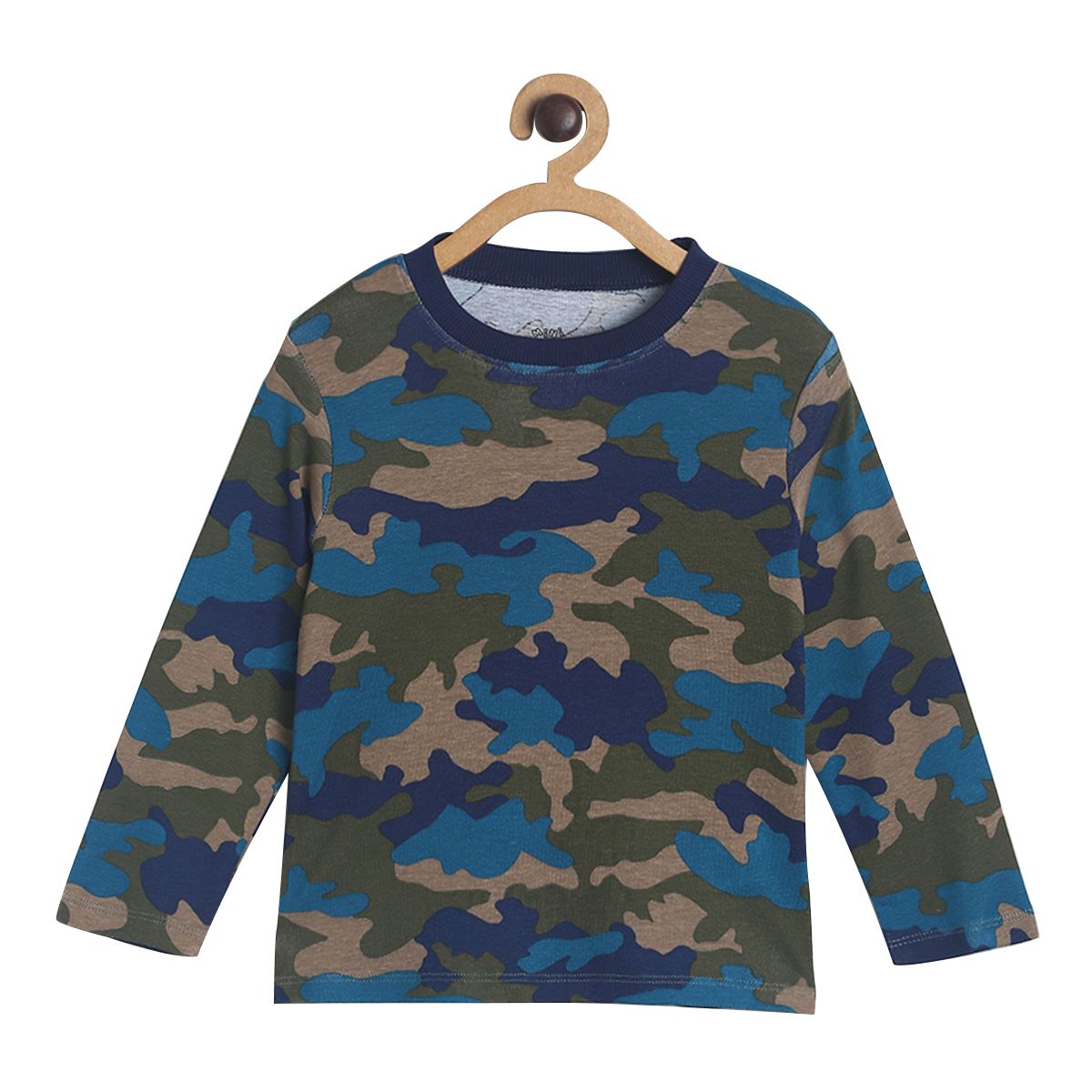 Pack of 1 knit t-shirt - blue for 3-6 Months