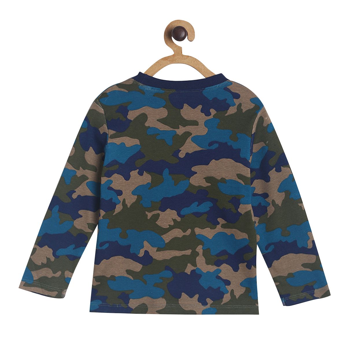 Pack of 1 knit t-shirt - blue for 3-6 Months