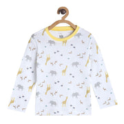 Pack of 1 knit t-shirt - white for 3-6 Months