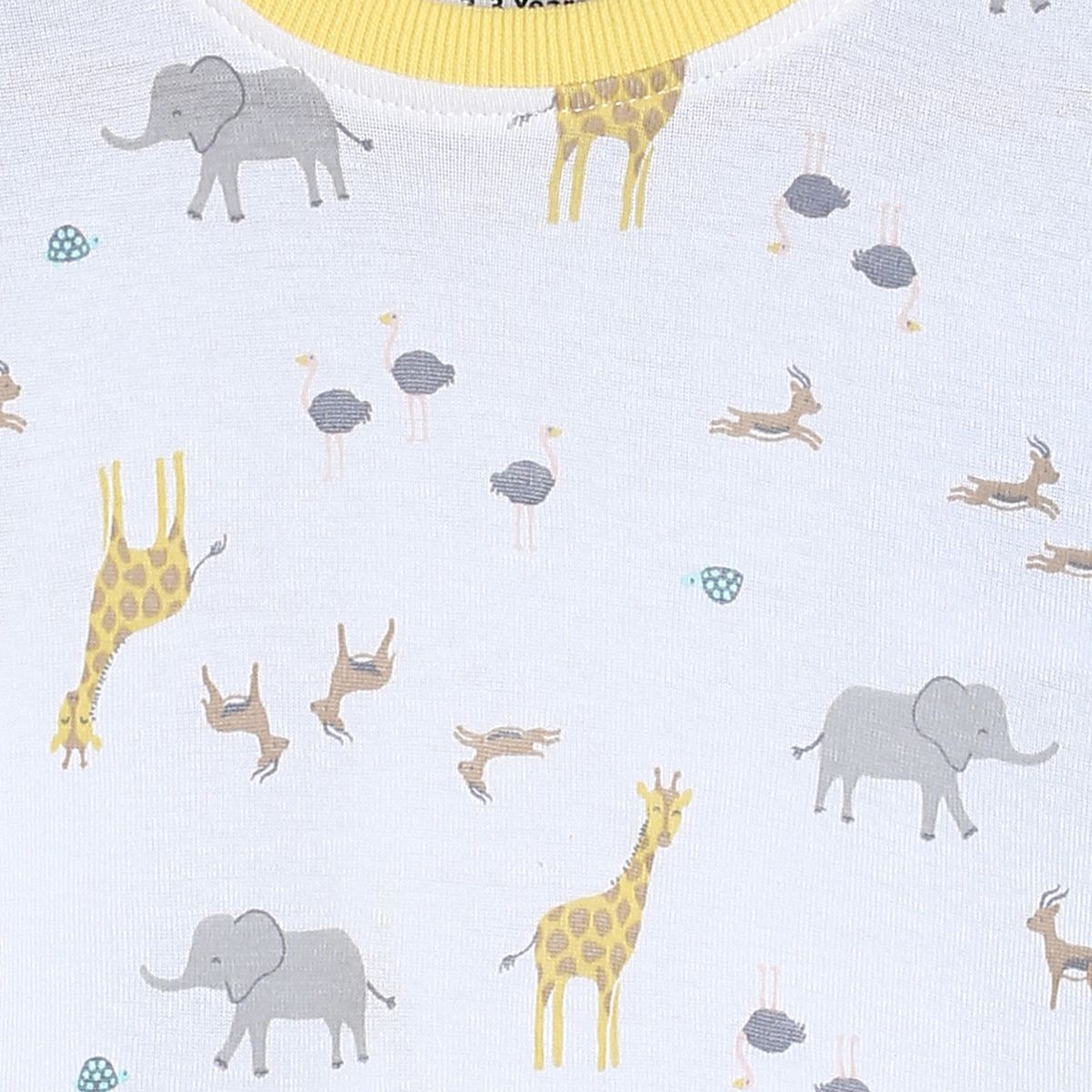 Pack of 1 knit t-shirt - white for 3-6 Months