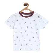 Pack of 1 knit t-shirt - grey for 3-6 Months