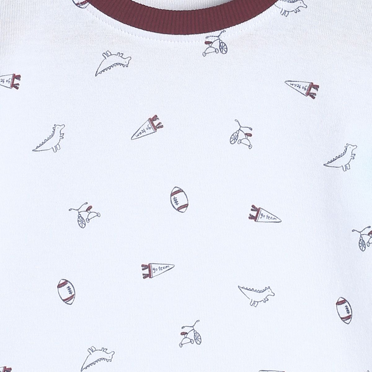 Pack of 1 knit t-shirt - grey for 3-6 Months