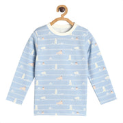 Pack of 1 knit t-shirt - blue for 3-6 Months