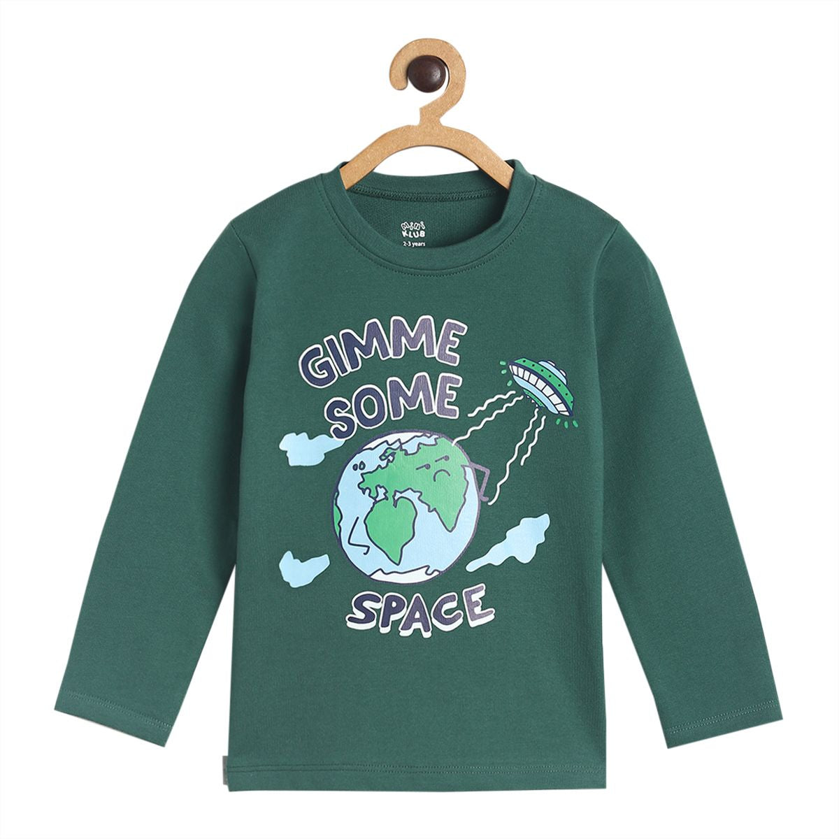 Pack of 1 knit t-shirt - green for 3-6 Months