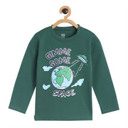 Pack of 1 knit t-shirt - green for 3-6 Months