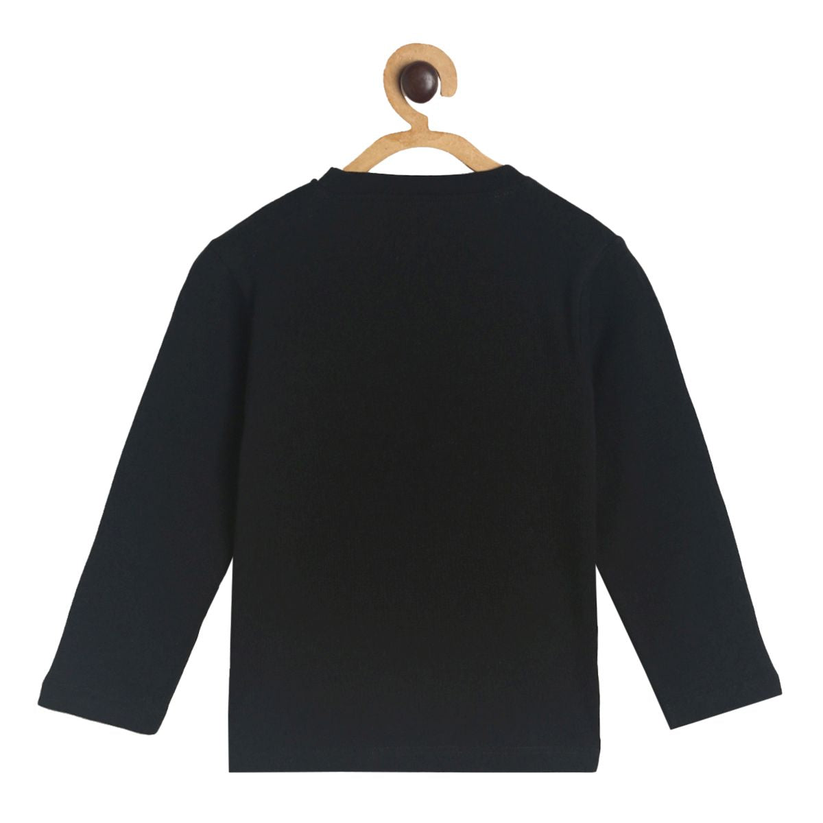 Pack of 1 knit t-shirt - black for 3-6 Months