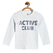 Pack of 1 knit t-shirt - grey for 3-6 Months