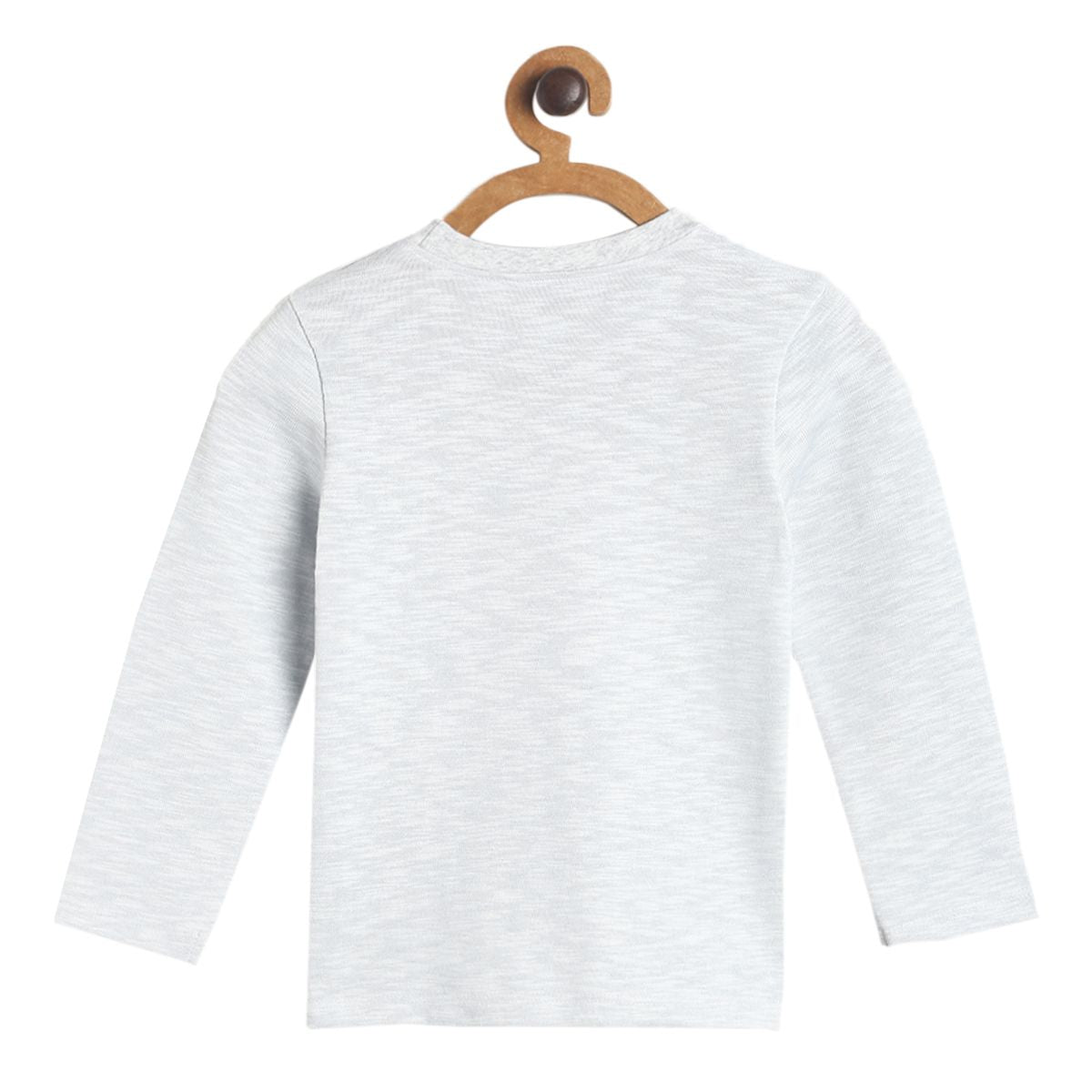 Pack of 1 knit t-shirt - grey for 3-6 Months
