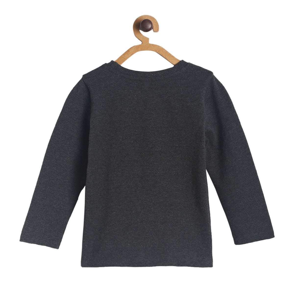Pack of 1 knit t-shirt - black for 3-6 Months
