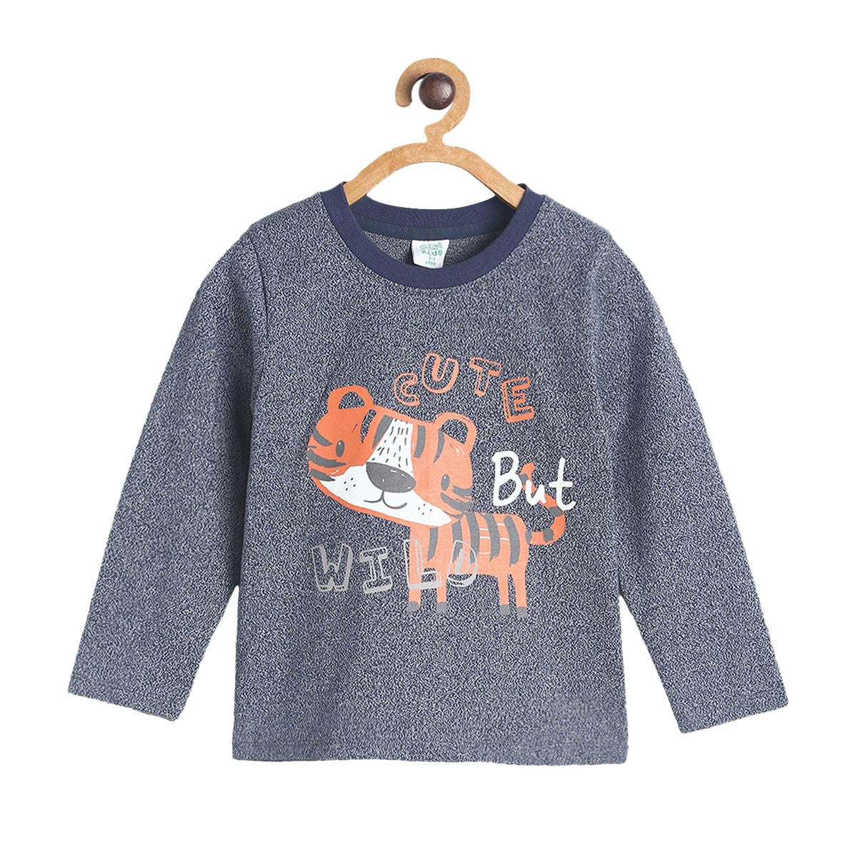 Pack of 1 knit t-shirt - grey for 3-6 Months