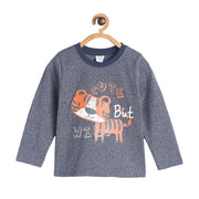 Pack of 1 knit t-shirt - grey for 3-6 Months