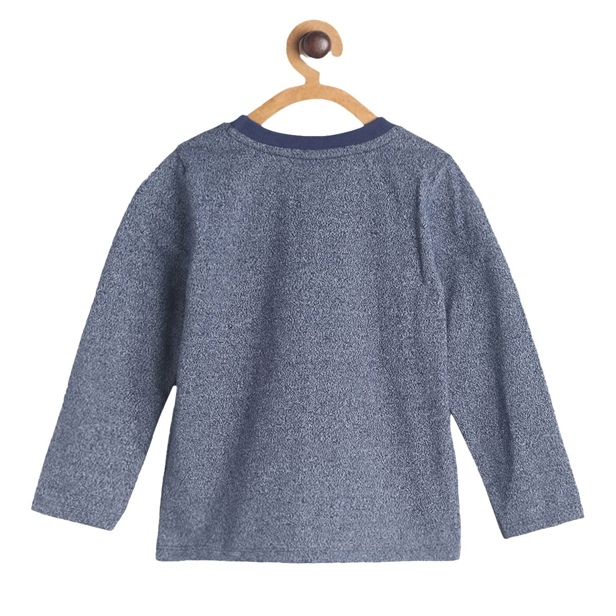 Pack of 1 knit t-shirt - grey for 3-6 Months