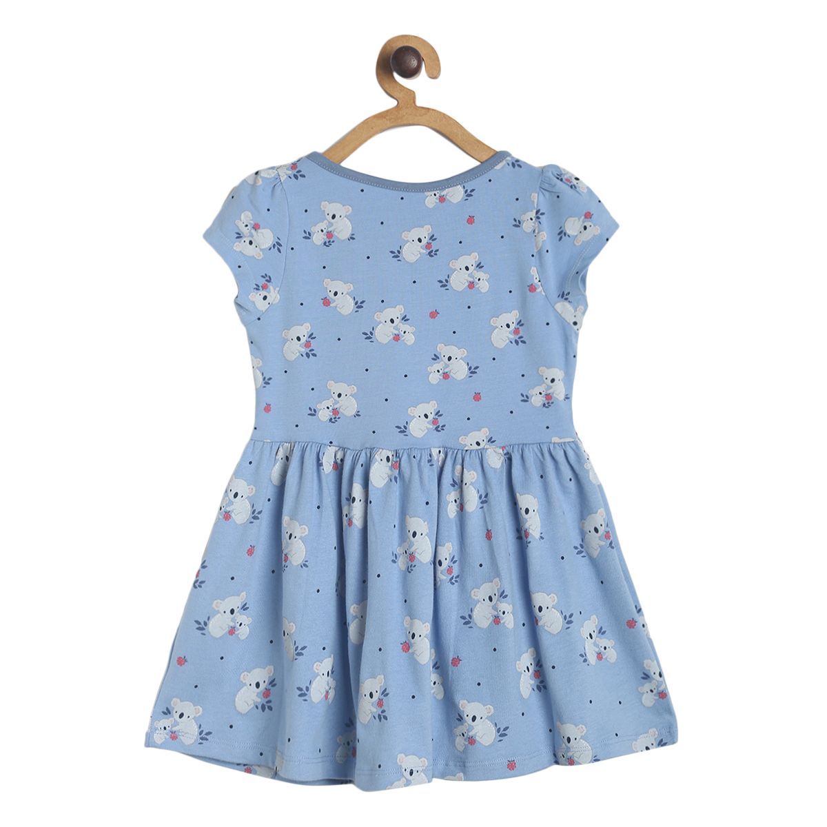 Pack of 1 knit dress - blue for 3-6 Months