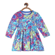 Pack of 1 knit dress - steelblue for 3-6 Months