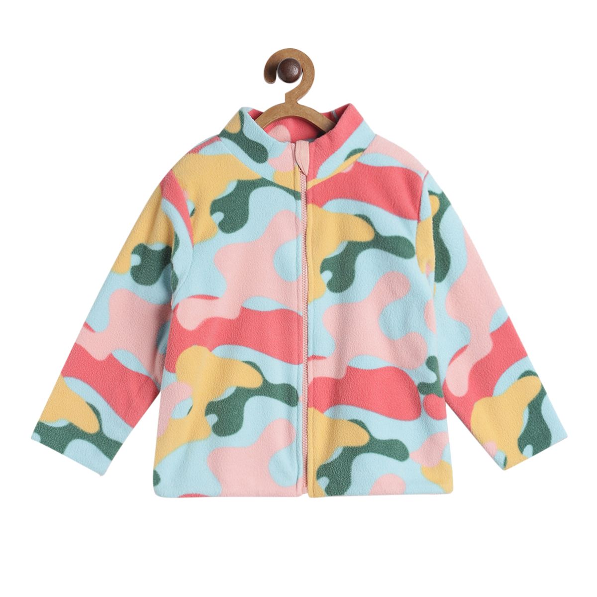 Pack of 1 knit jacket - sky blue & pink for 3-6 Months