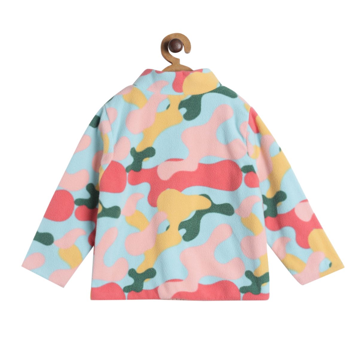 Pack of 1 knit jacket - sky blue & pink for 3-6 Months