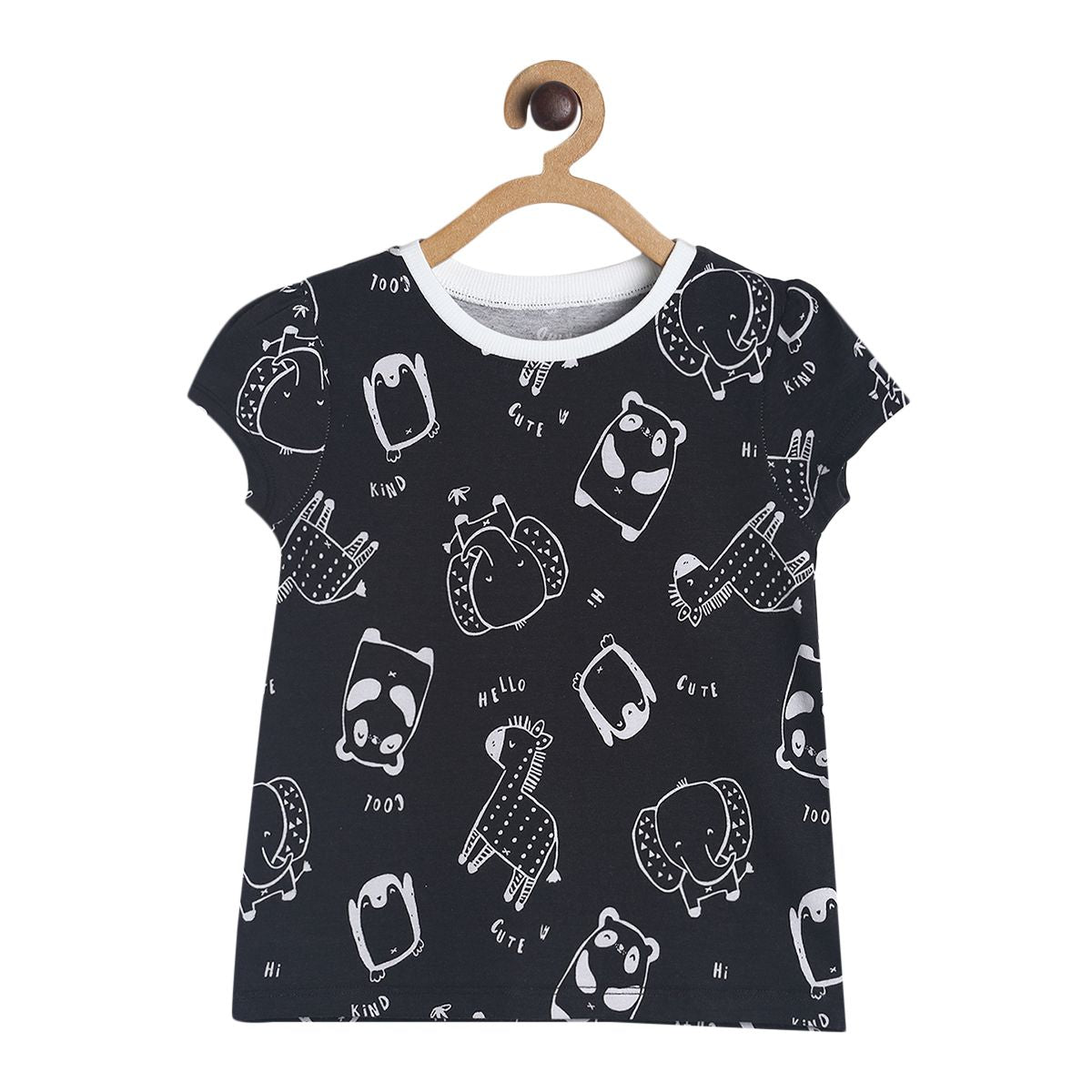 Pack of 1 knit top - black for 3-6 Months