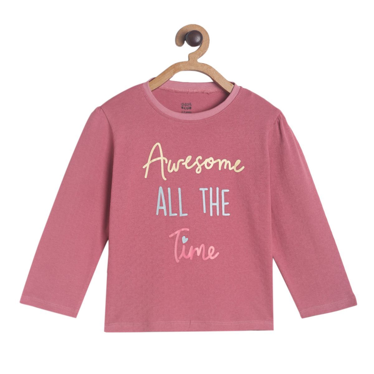 Pack of 1 knit top - dusty pink for 3-6 Months
