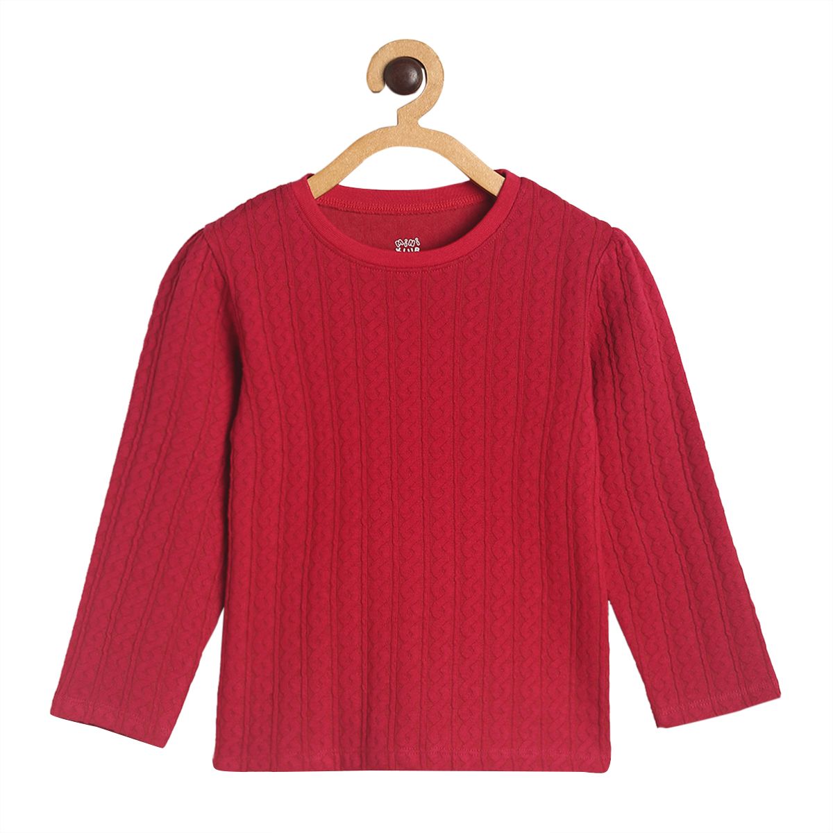 Pack of 1 knit top - red for 3-6 Months