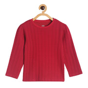 Pack of 1 knit top - red for 3-6 Months