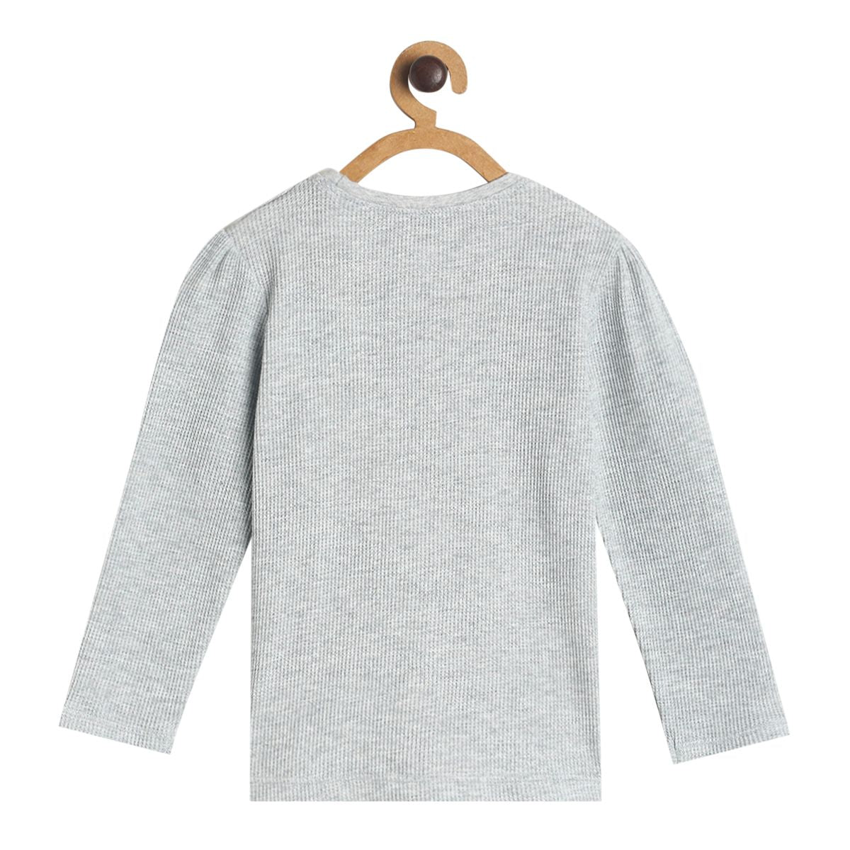 Pack of 1 knit top - grey for 3-6 Months