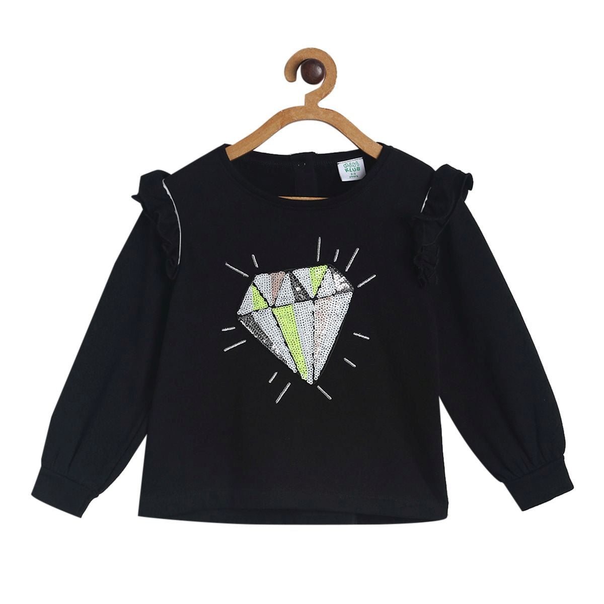 Pack of 1 knit top - lime for 3-6 Months