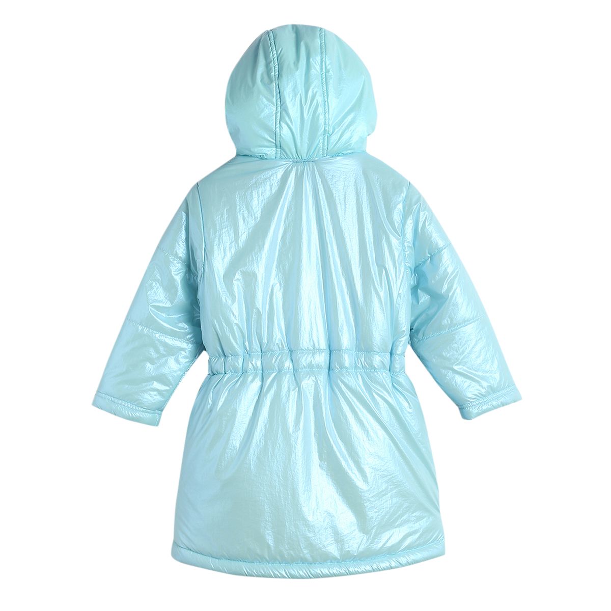 Pack of 1 hooded long jacket - aqua for 3-6 Months