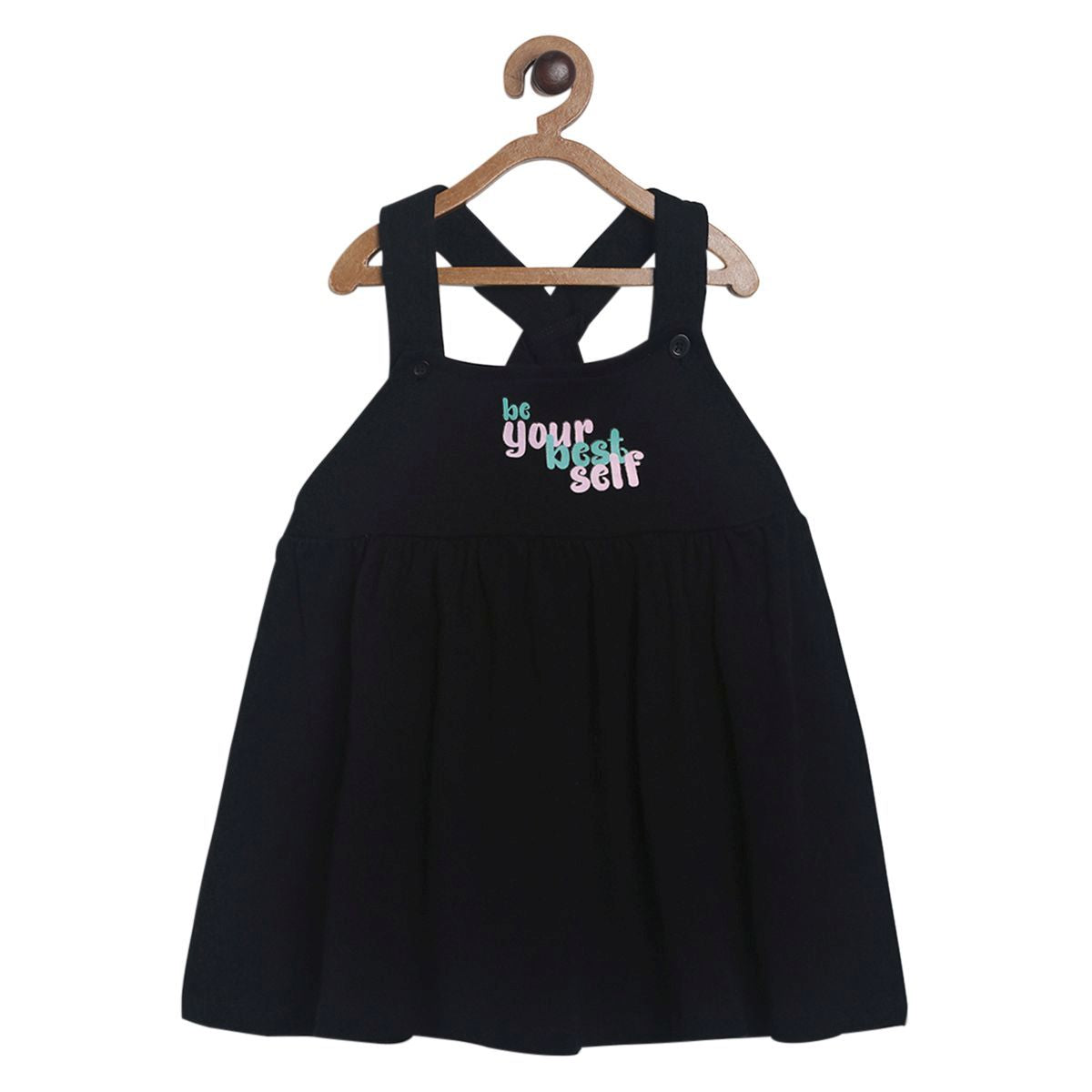 Pack of 2 pinny set - black for 3-6 Months