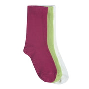 Girls Solid Socks Pack of 6, Multicolour