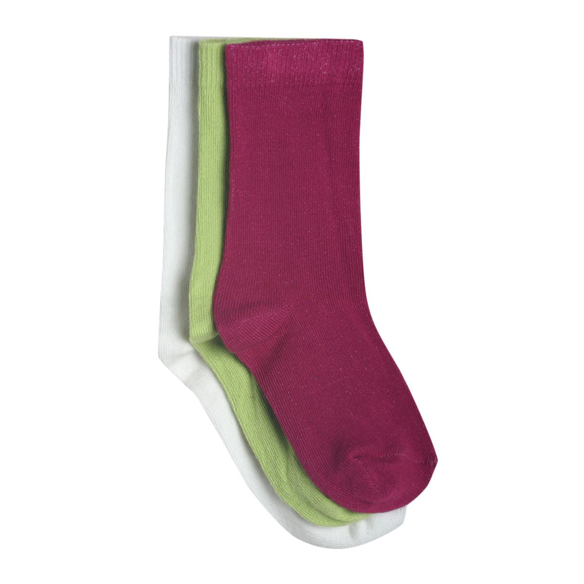 Girls Solid Socks Pack of 6, Multicolour