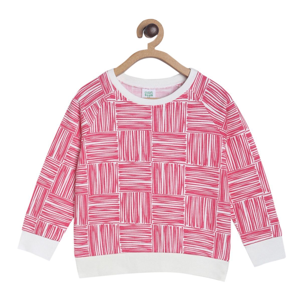 Pack of 1 knit sweat shirt - pink for 3-6 Months