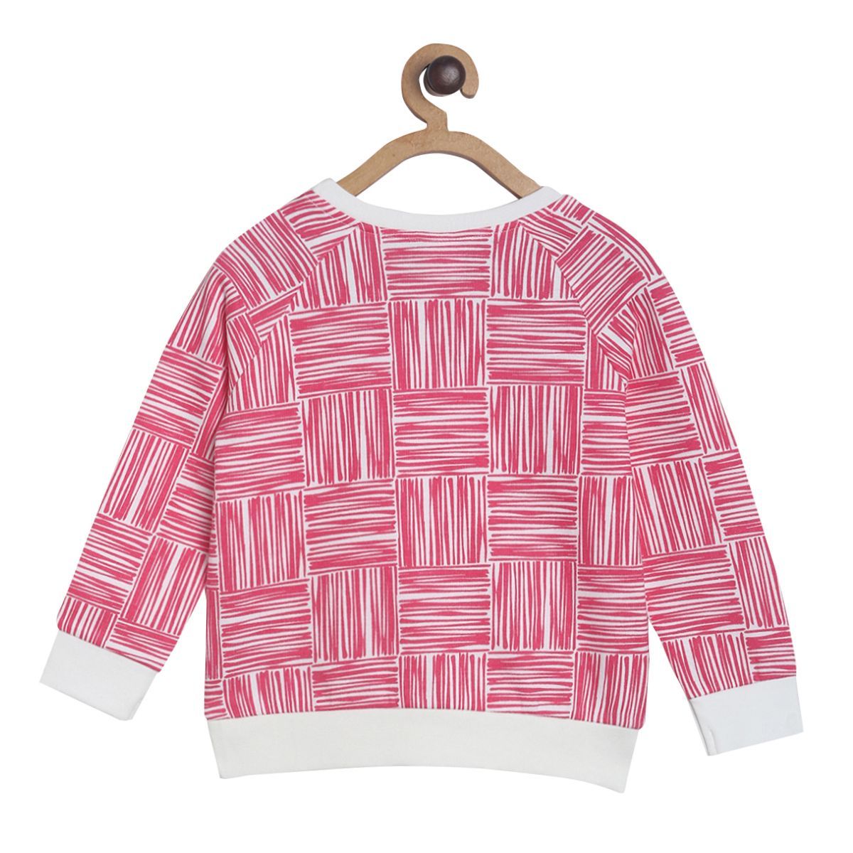 Pack of 1 knit sweat shirt - pink for 3-6 Months