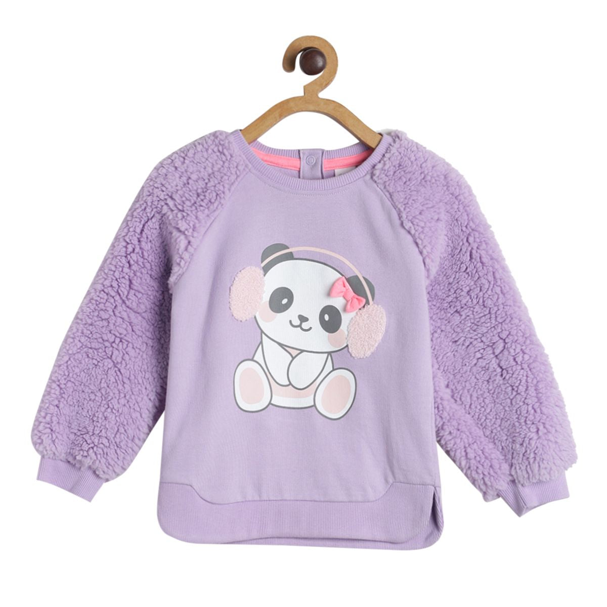 Pack of 1 knit sweat shirt - purple for 3-6 Months
