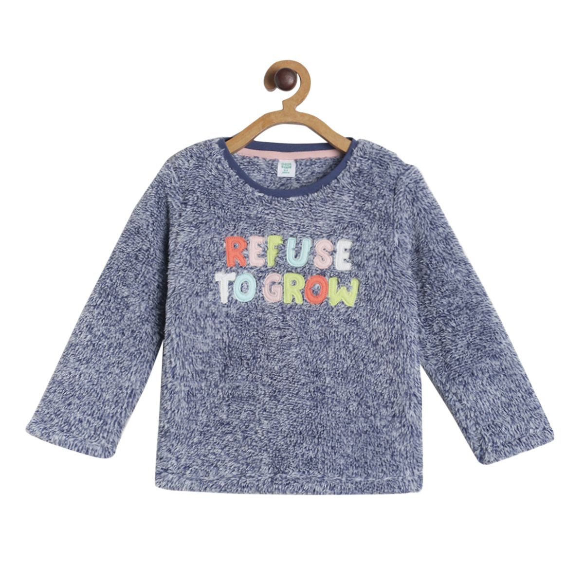 Pack of 1 knit sweat shirt - blue for 3-6 Months